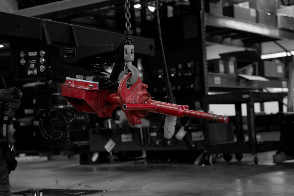 pwi frame rotation unit in manufacturing setting