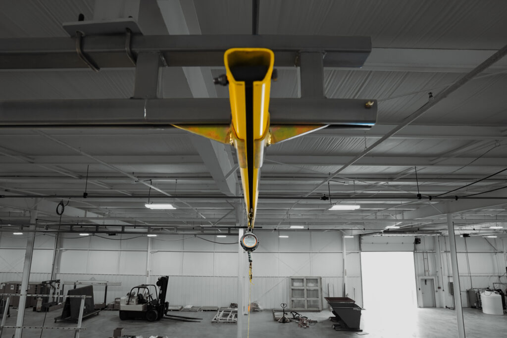 pwi hyperlite bridge fall protection in manufacturing setting