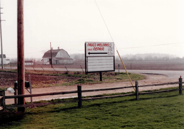 pwi original road sign