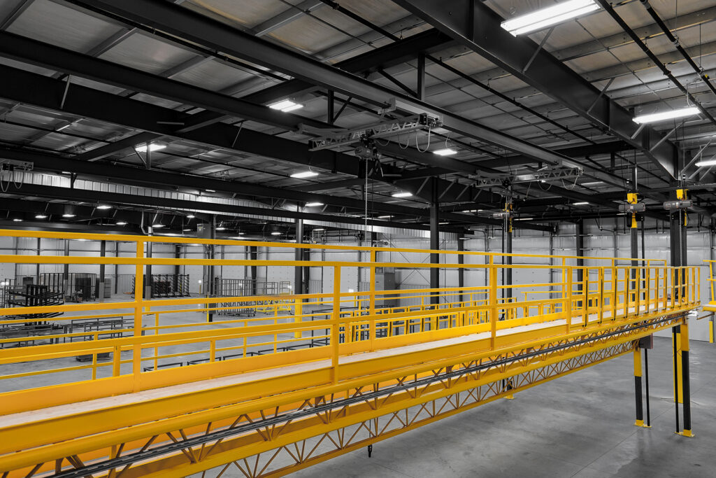 stationary work platforms cm lodestar hoist rv manufacturing setting 3