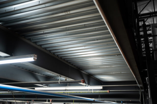 structural space mezzanine kit in manufacturing setting 3